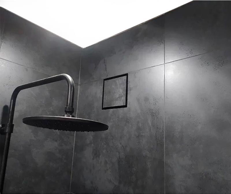 Решетка + вентилятор Keramo-Black 200x200 / STILL-B 100CТ (таймер)