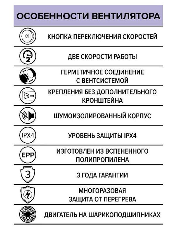 Вентилятор канальный PACIFIC 125 2SP (2 скорости)