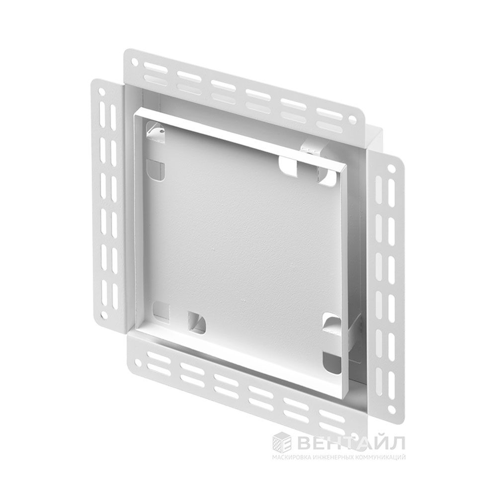 Решетка под плитку без маяка Вентайл Керамо 200x200 белая