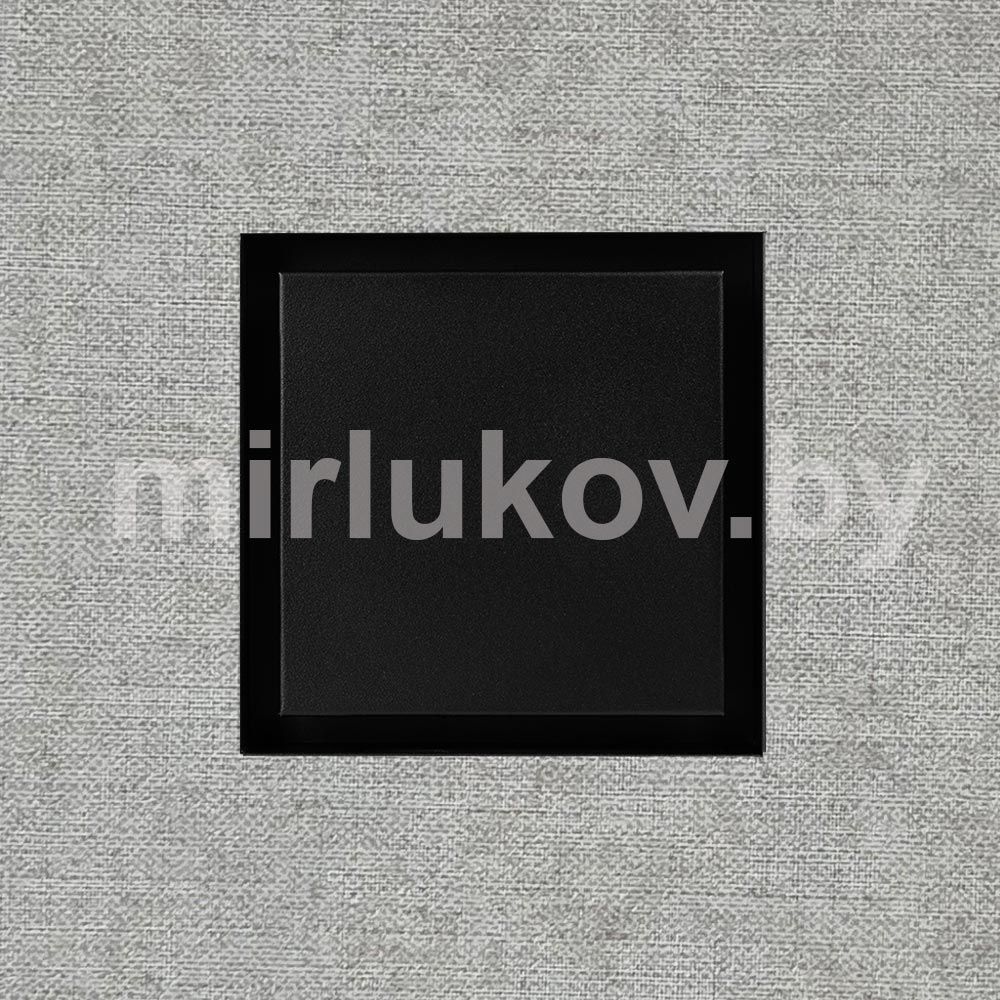 Решетка + вентилятор Design Black 240x240 / STILL-B 125CT (чёрная, таймер)