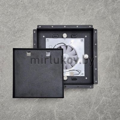 Вентилятор с решеткой ВИЕНТО SECRET 100СK - Плитка (черный)