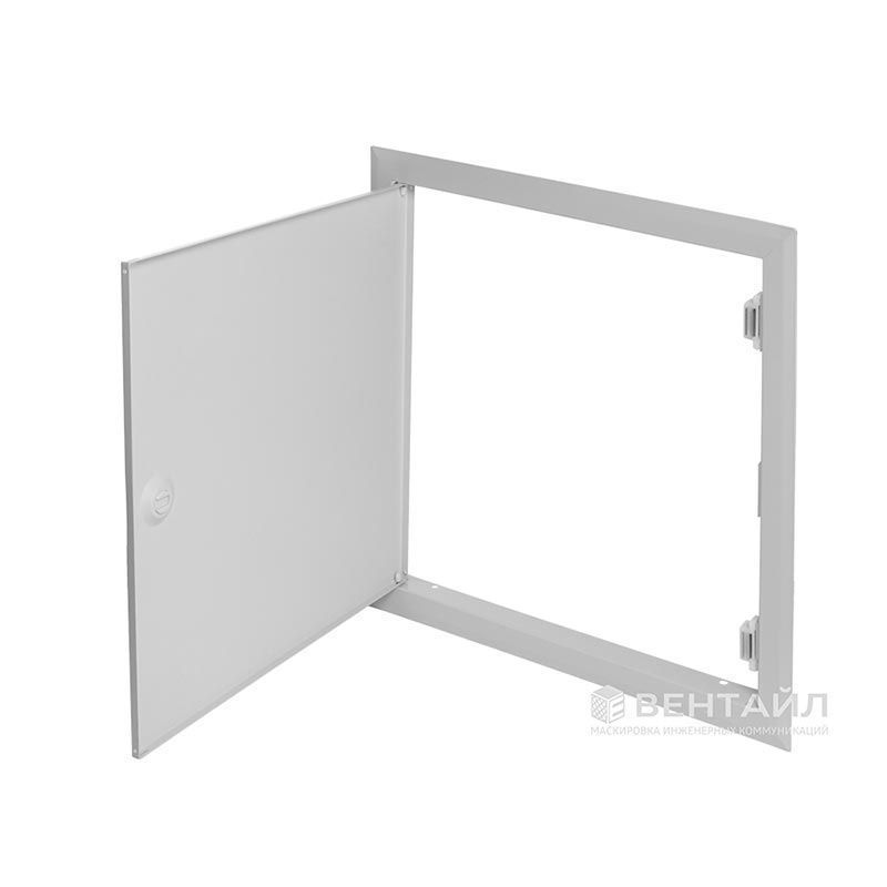 картинка ЛРМ(ПР) 40x90, люк ревизионный металлический с пластиковой ручкой "Универсал"