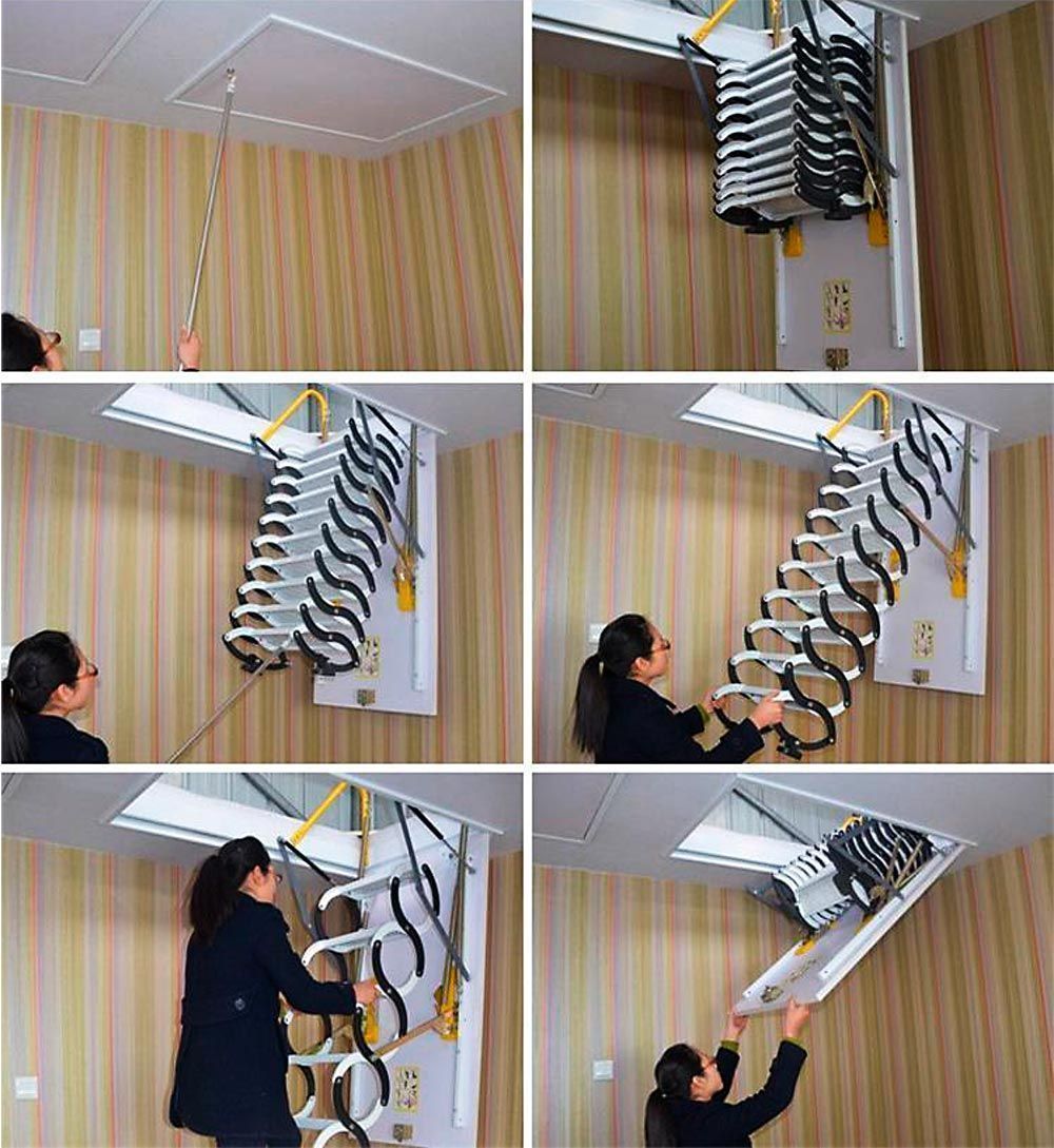 Лестница чердачная LOFTSTEP LCS (CH) 80x100x300