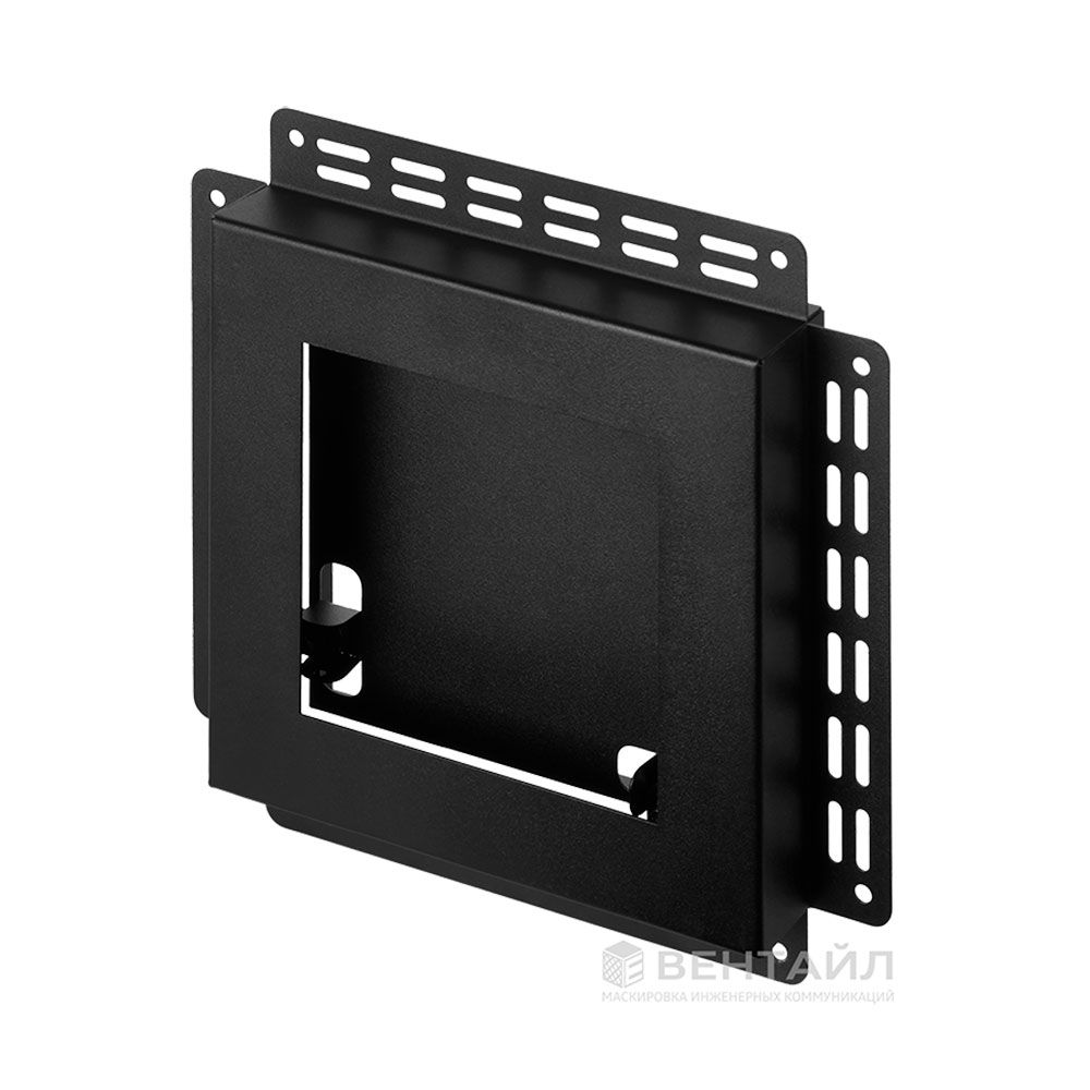 Решетка под плитку с маяком Вентайл Керамо-М 200x200 черная