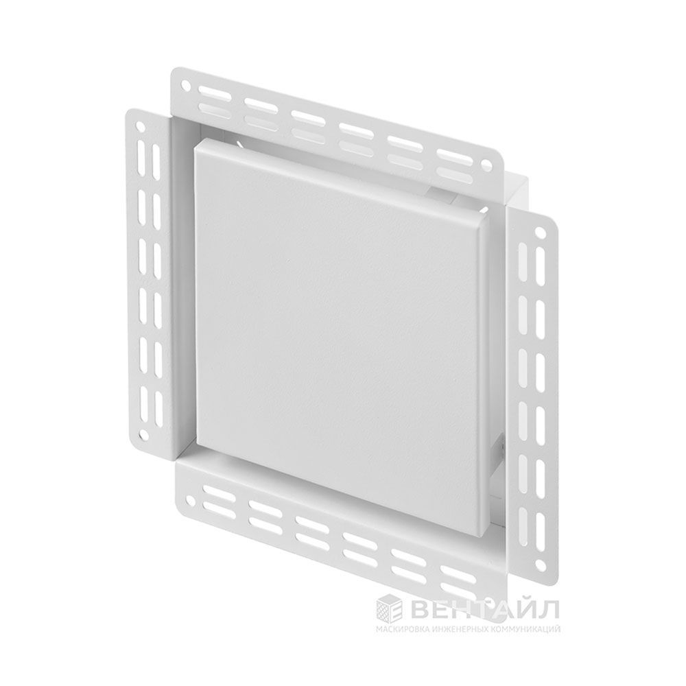 Решетка под покраску Вентайл Дизайн-У 200x200 белая (для вентилятора D100)