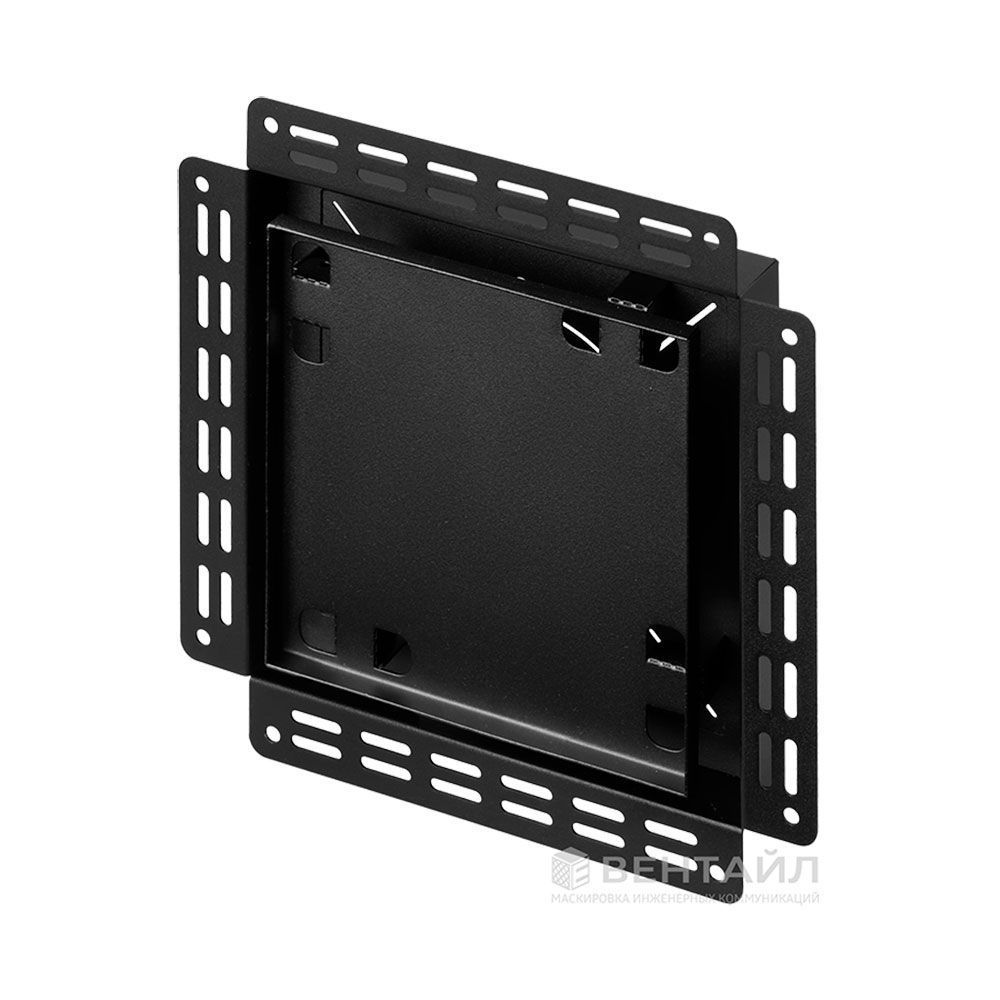 Решетка под плитку без маяка Вентайл Керамо-У 240x240 черная (для вентилятора D125)