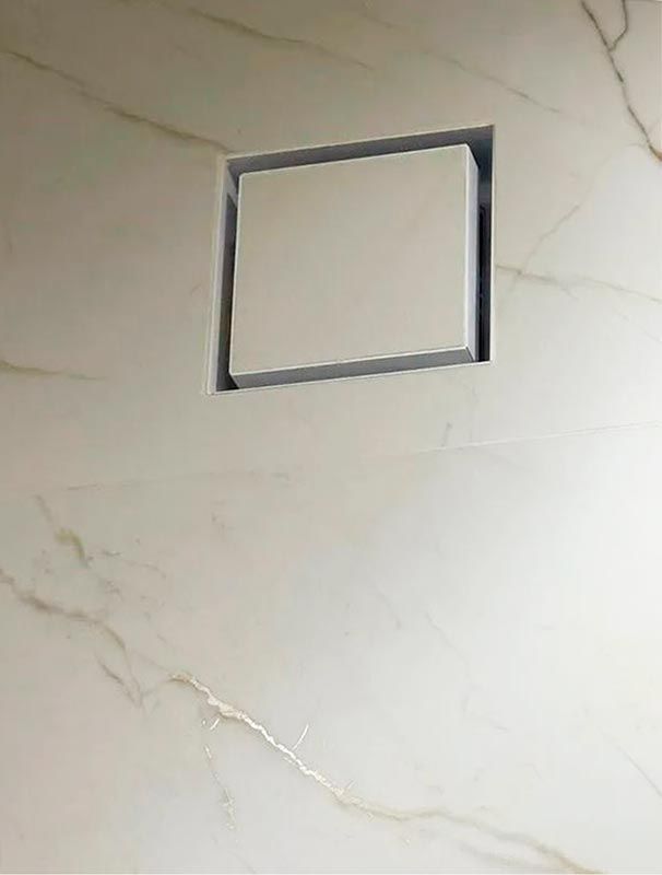 картинка Вентиляционная решетка Keramo Air 170x170 с фланцем D100