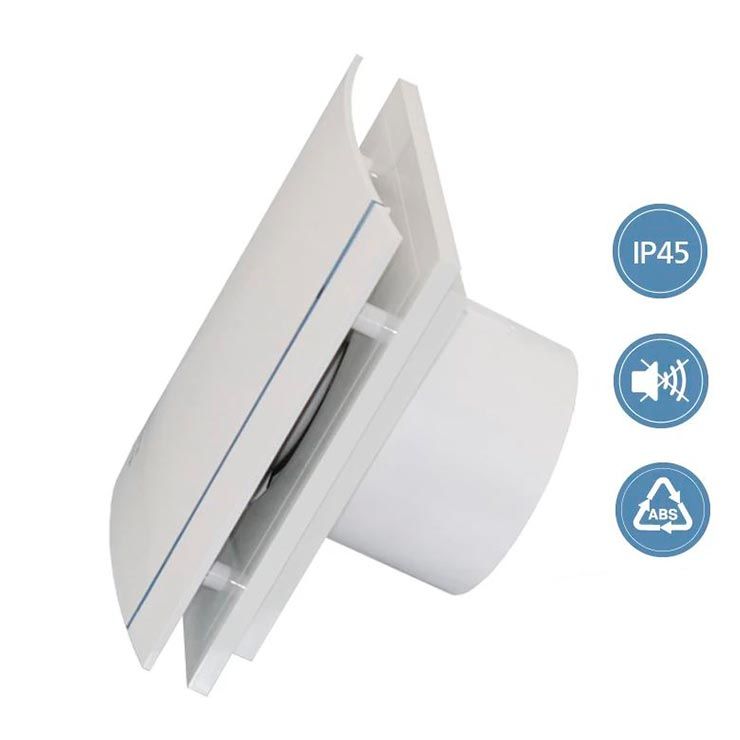 Вентилятор S&P Silent-200 CHZ Design 3C (датчик влажности + таймер)