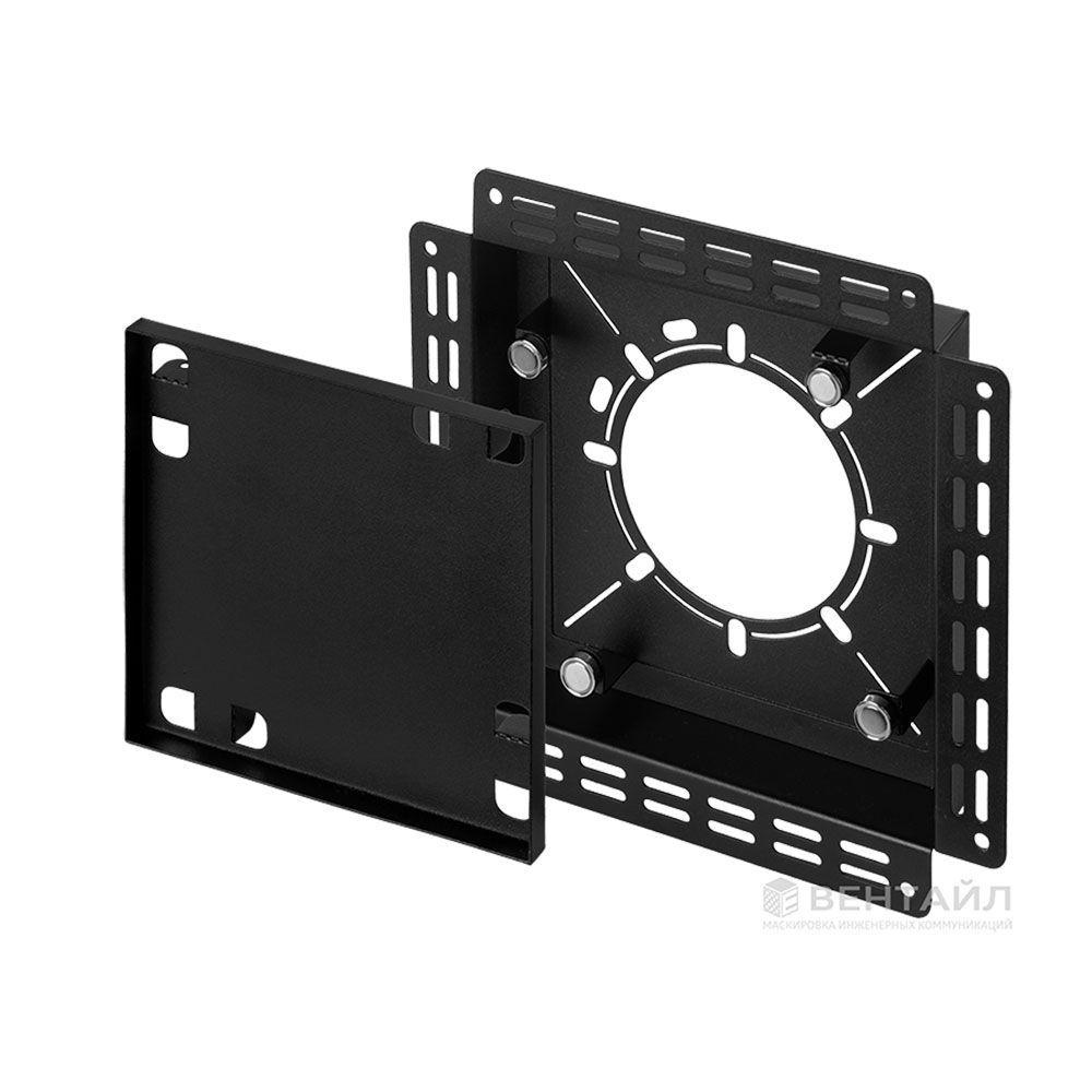 Решетка под плитку без маяка Вентайл Керамо-У 240x240 черная (для вентилятора D125)