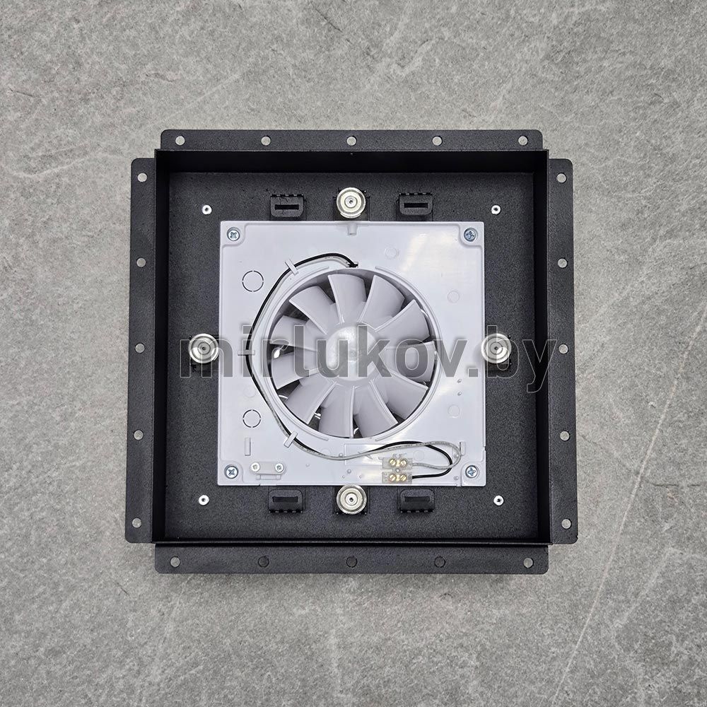 Вентилятор с решеткой ВИЕНТО SECRET 100СK - Плитка (черный)