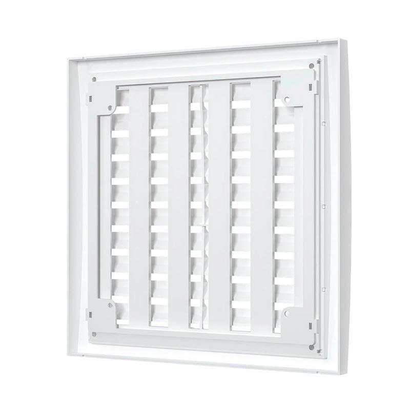 Решетка вентиляционная регулируемая РРП 150x150 пластиковая, Эра
