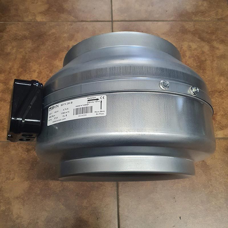 Вентилятор канальный BVN BDTX 250-B