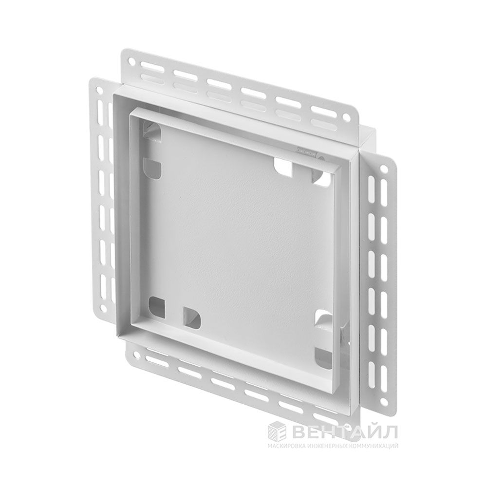 Решетка под плитку с маяком Вентайл Керамо-УВМ 200x200 белая (для вентилятора D100)