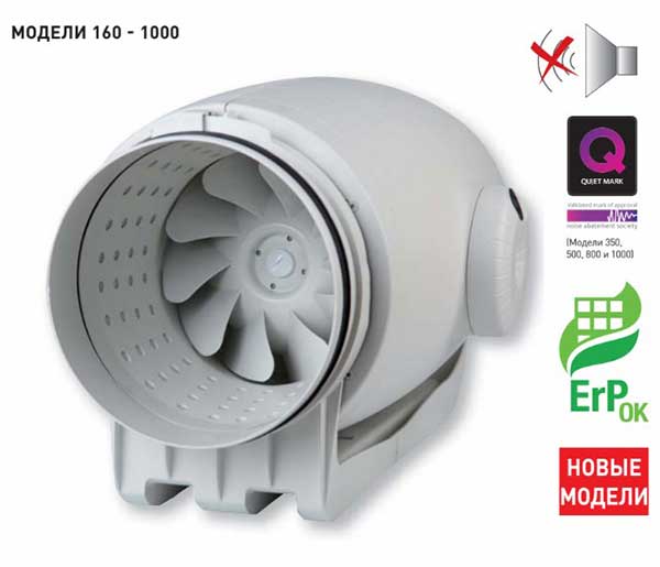 КАНАЛЬНЫЕ ВЕНТИЛЯТОРЫ TD-SILENT