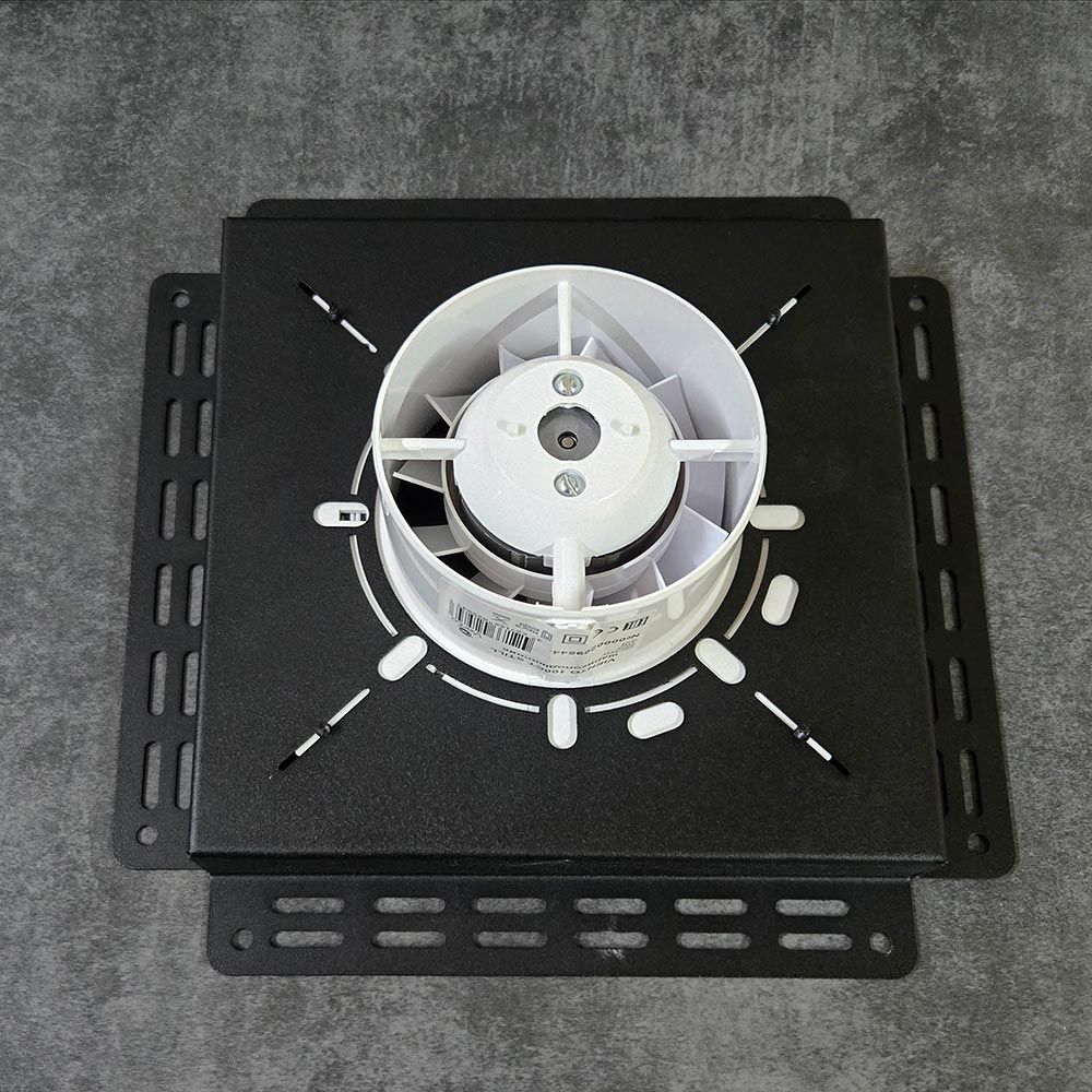 Решетка + вентилятор Keramo-Black 200x200 / STILL-B 100CH (датчик влажности)