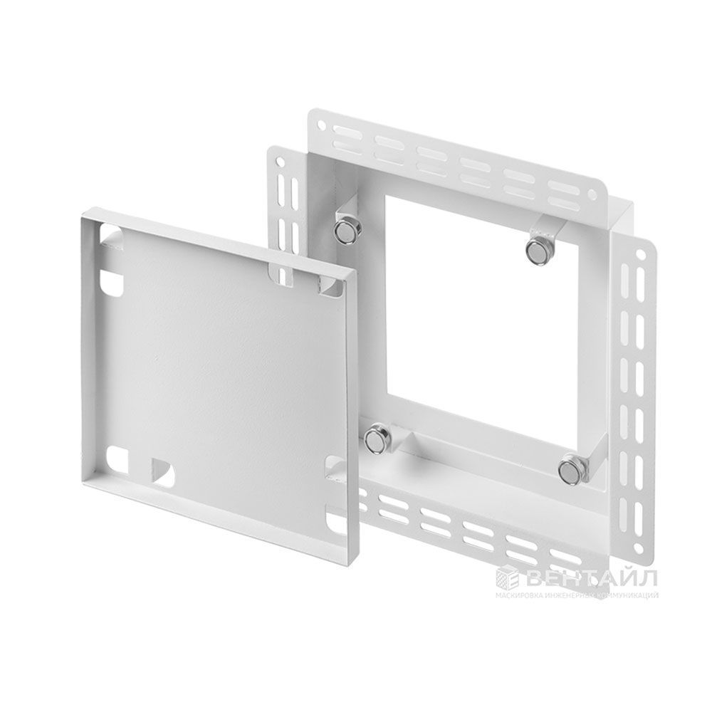 Решетка под плитку без маяка Вентайл Керамо 200x200 белая