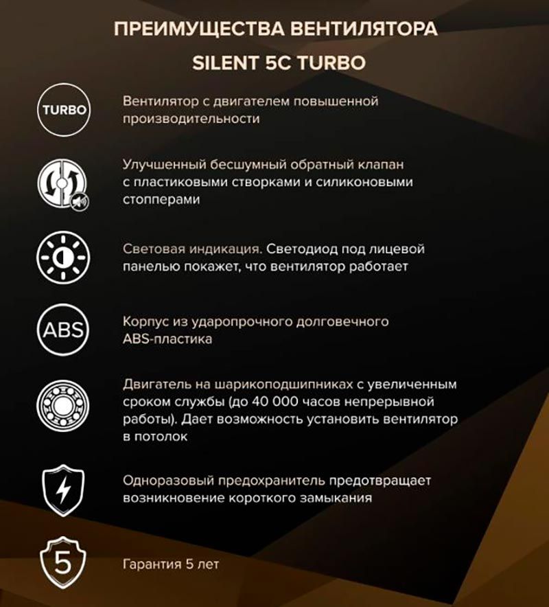 Вентилятор SILENT 5C TURBO