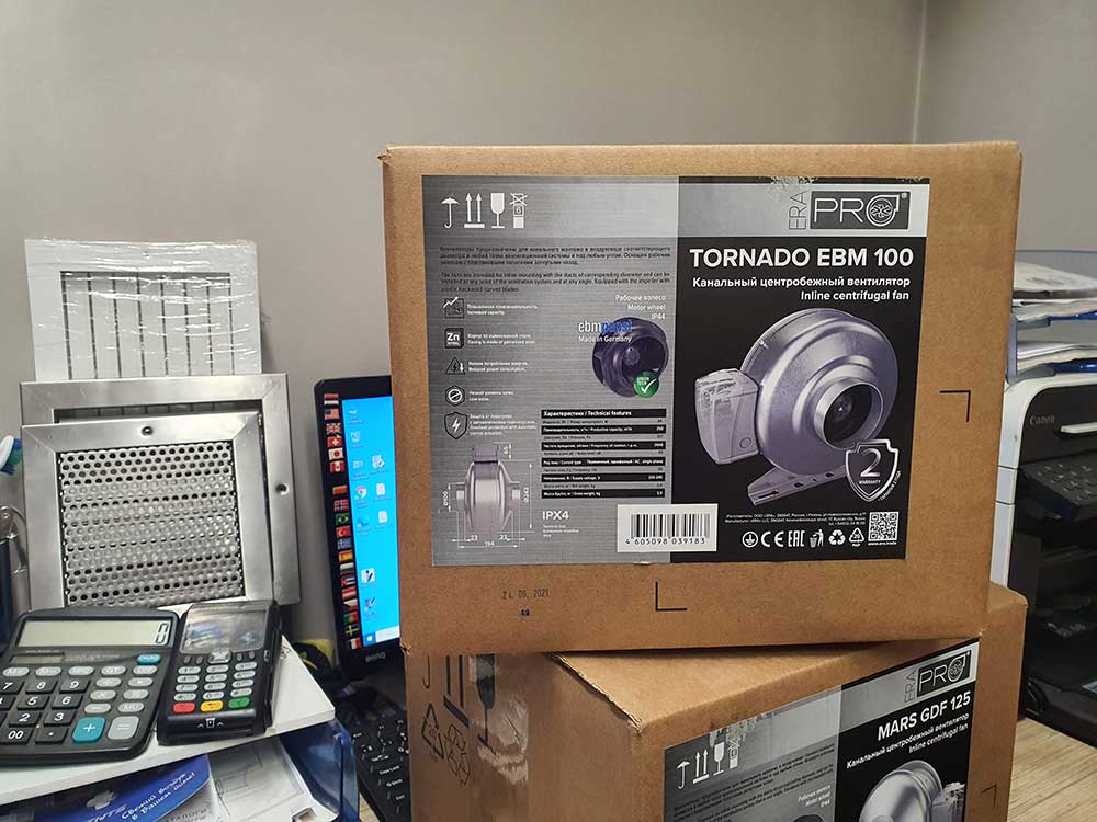 Вентилятор TORNADO EBM 100